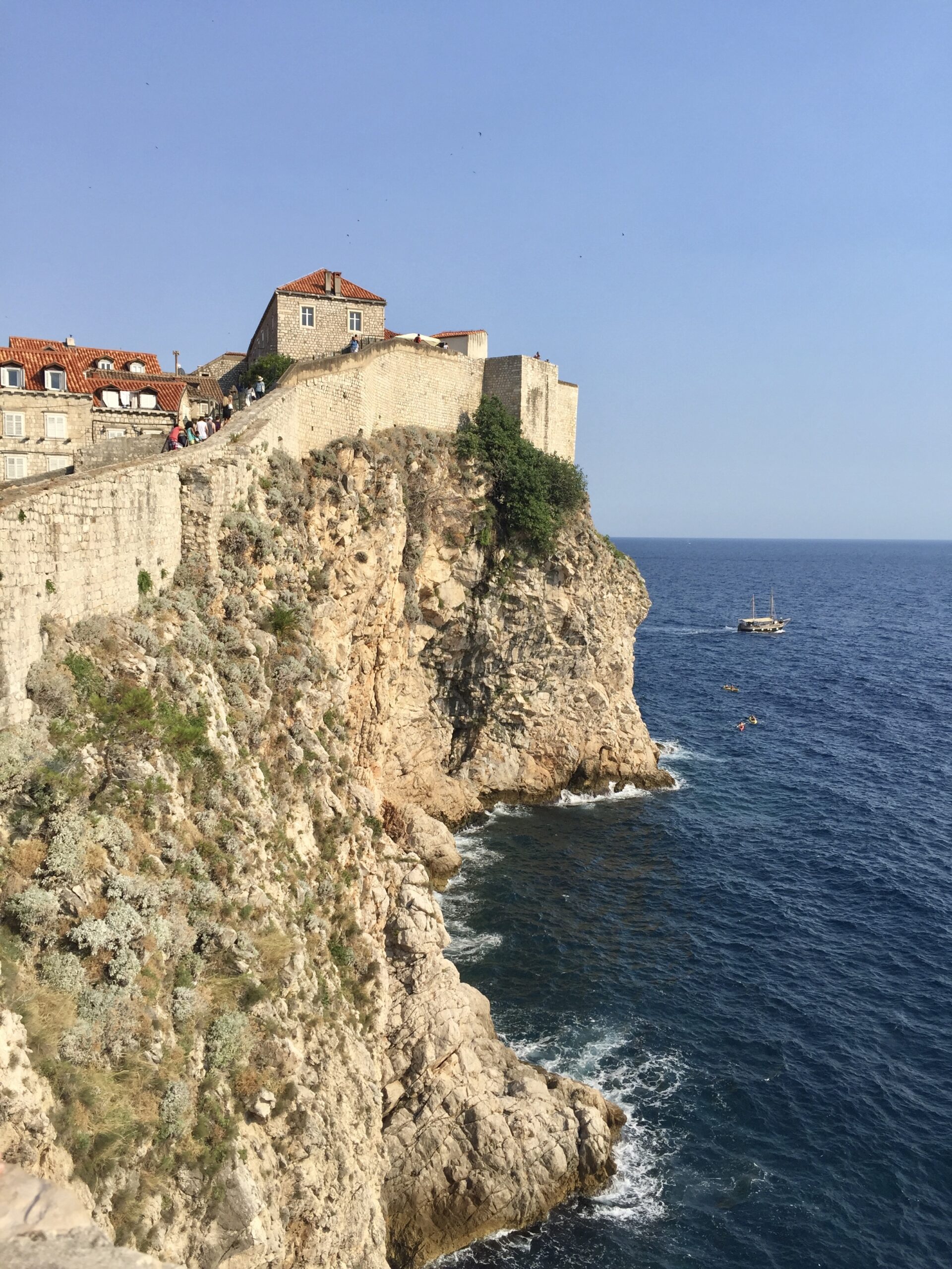 Split, Croácia - 15 De Agosto De 2020: Vista Antiga Da Passagem De